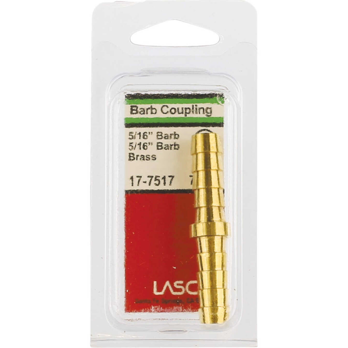 Lasco 5/16 In. Brass Hose Barb Coupling Image 2