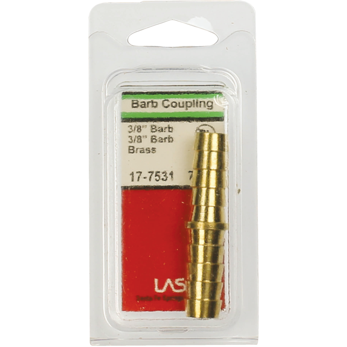 Lasco 3/8 In. Brass Hose Barb Coupling Image 2