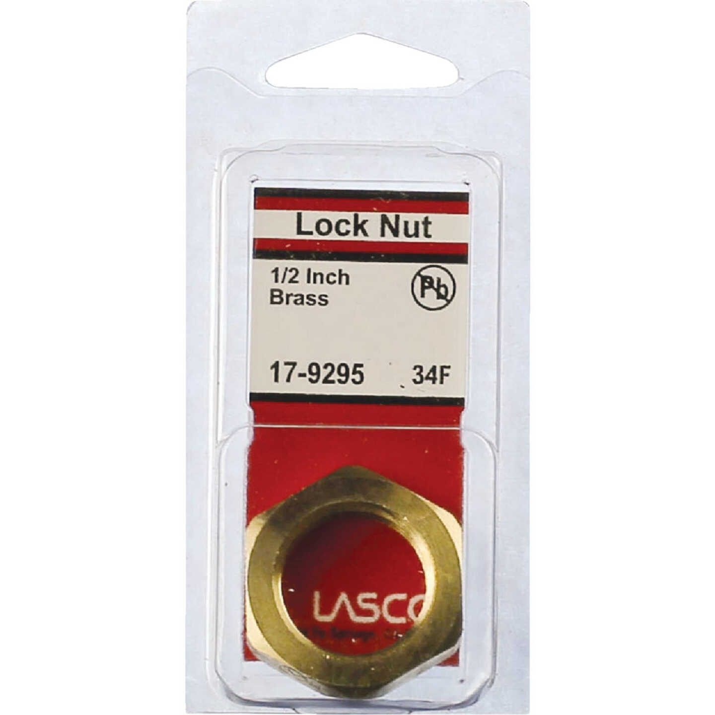 Lasco 1/2 In. FPT Brass Lock Nut Image 2