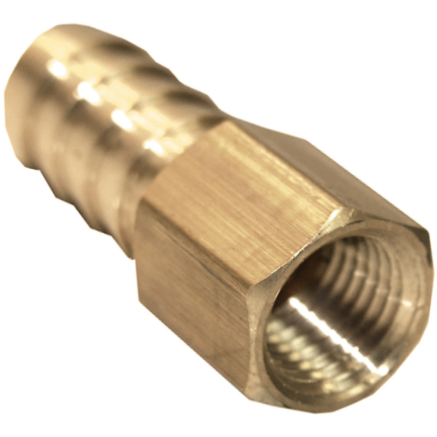 Lasco 1/2 In. FPT x 3/8 In. Brass Hose Barb Adapter Image 1
