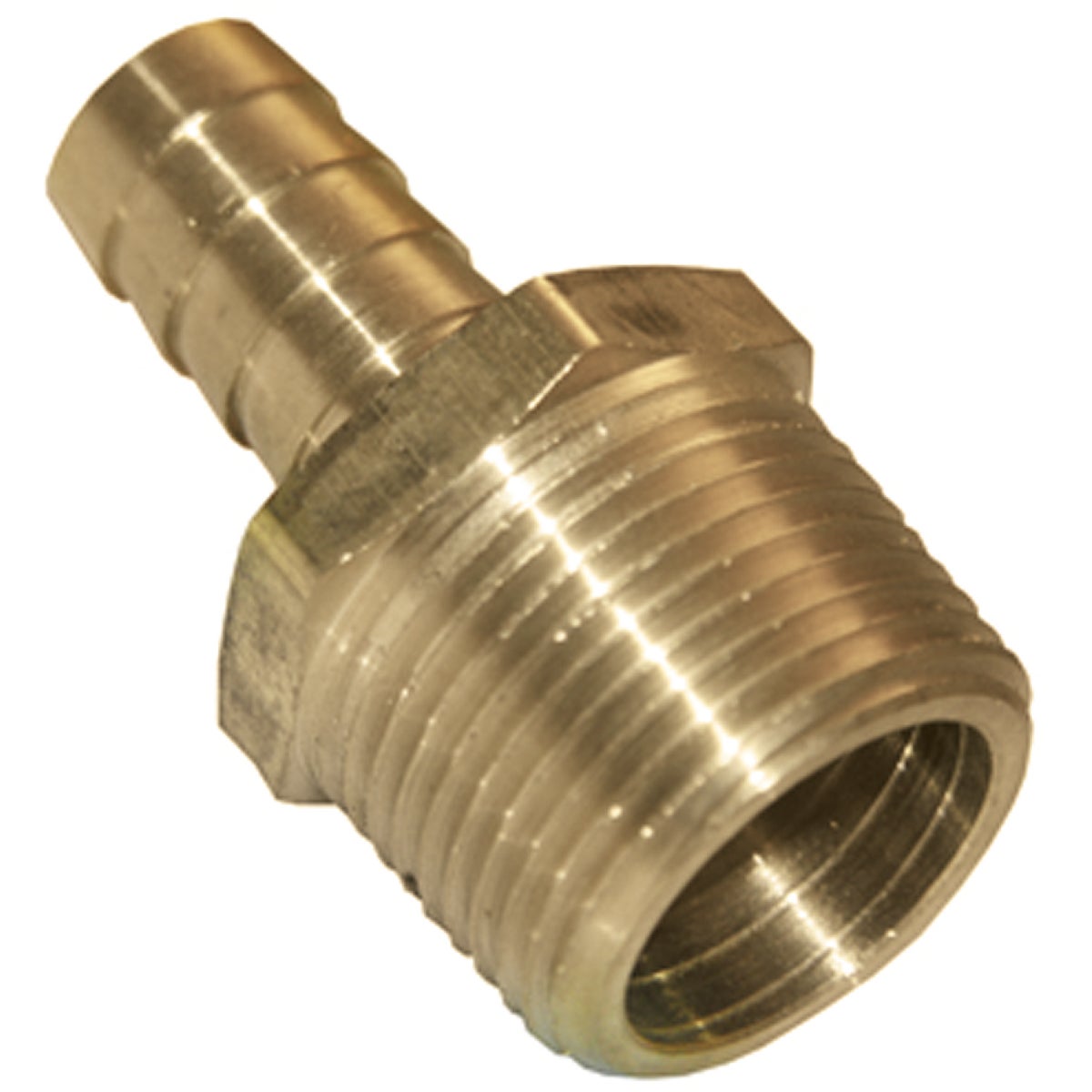 Lasco 1/8 In. MPT x 1/8 In. Brass Hose Barb Adapter Image 1