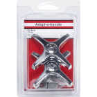 Lasco Universal Chrome Cross Faucet Handle Image 2