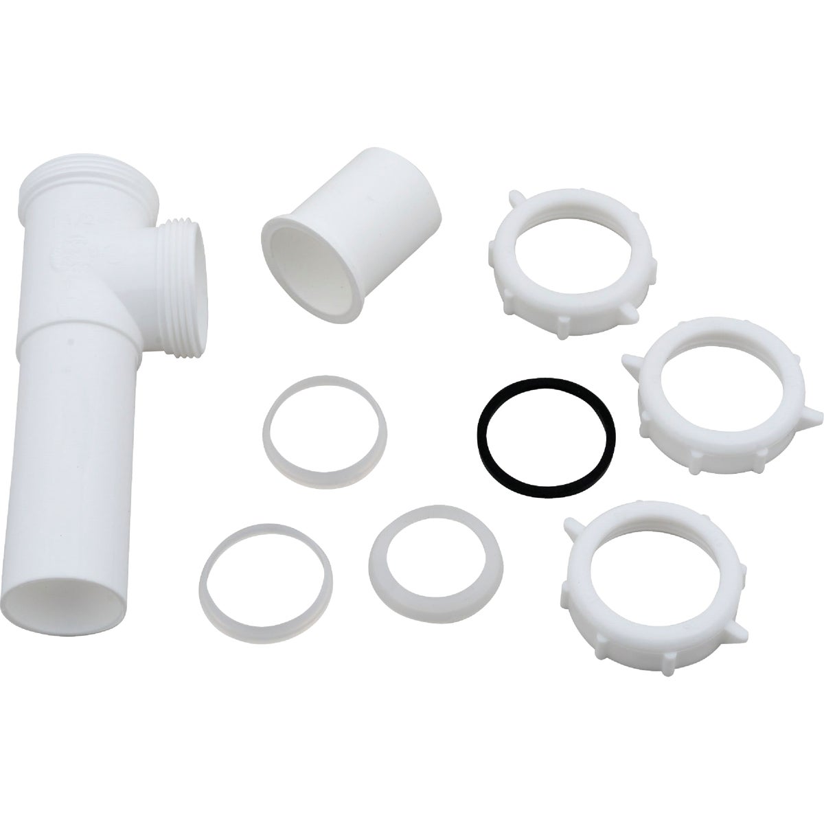 Do it Best 1-1/2 In. White Polypropylene End Outlet Tee Image 2