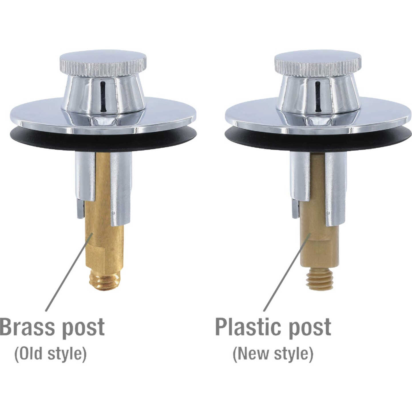 Danco Lift & Turn 3/8 In. & 5/16 In. Thread Tub Drain Stopper Cartridge in Chrome Image 6