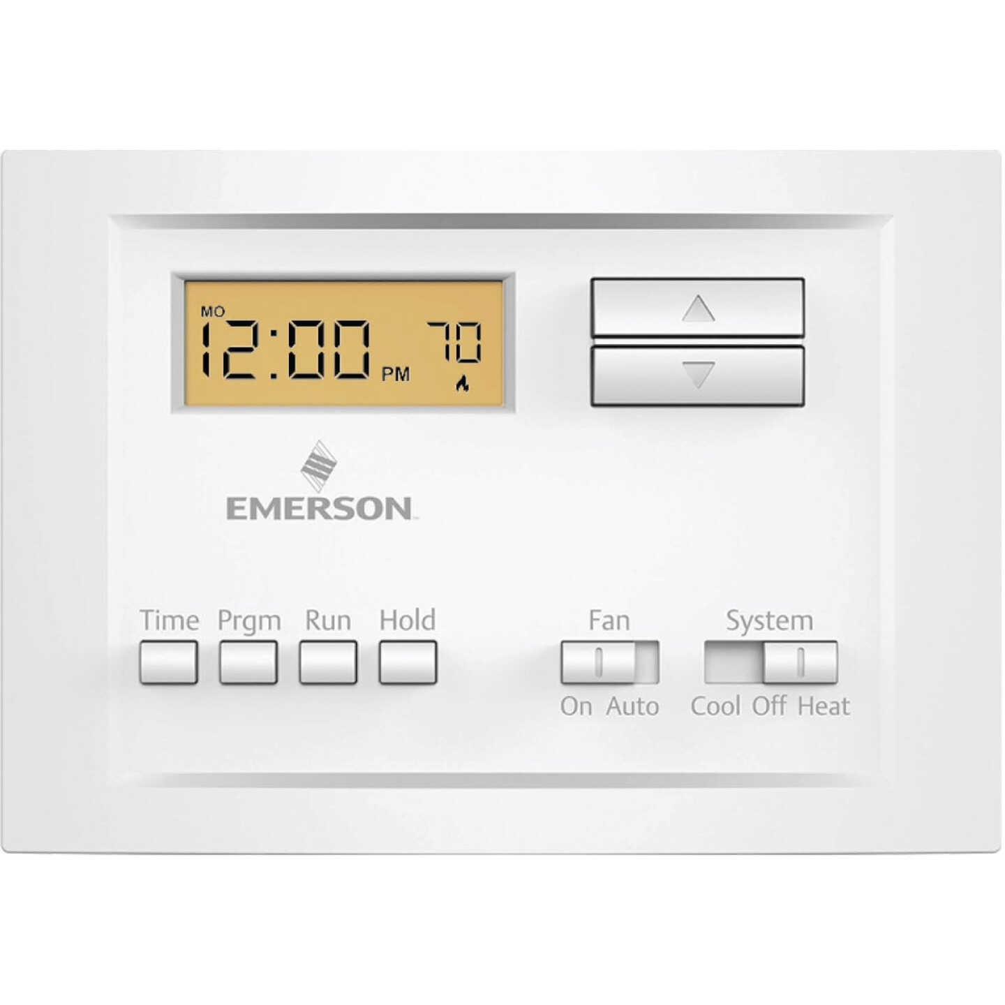 White Rodgers 5-2 Day Programmable White Digital Thermostat Image 1