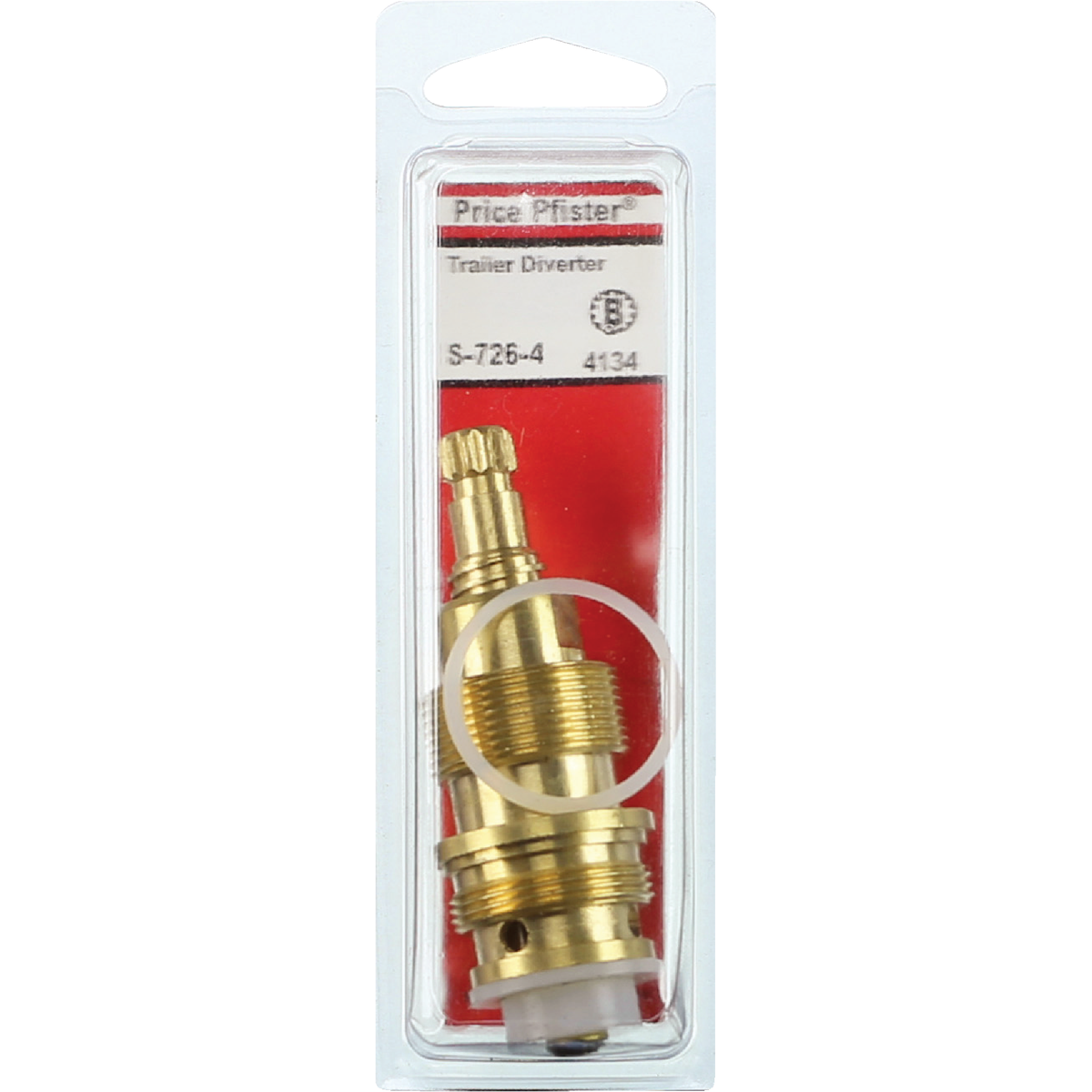 Lasco Price Pfister No. 4134 Hot/Cold Brass Bathtub Stem Image 2