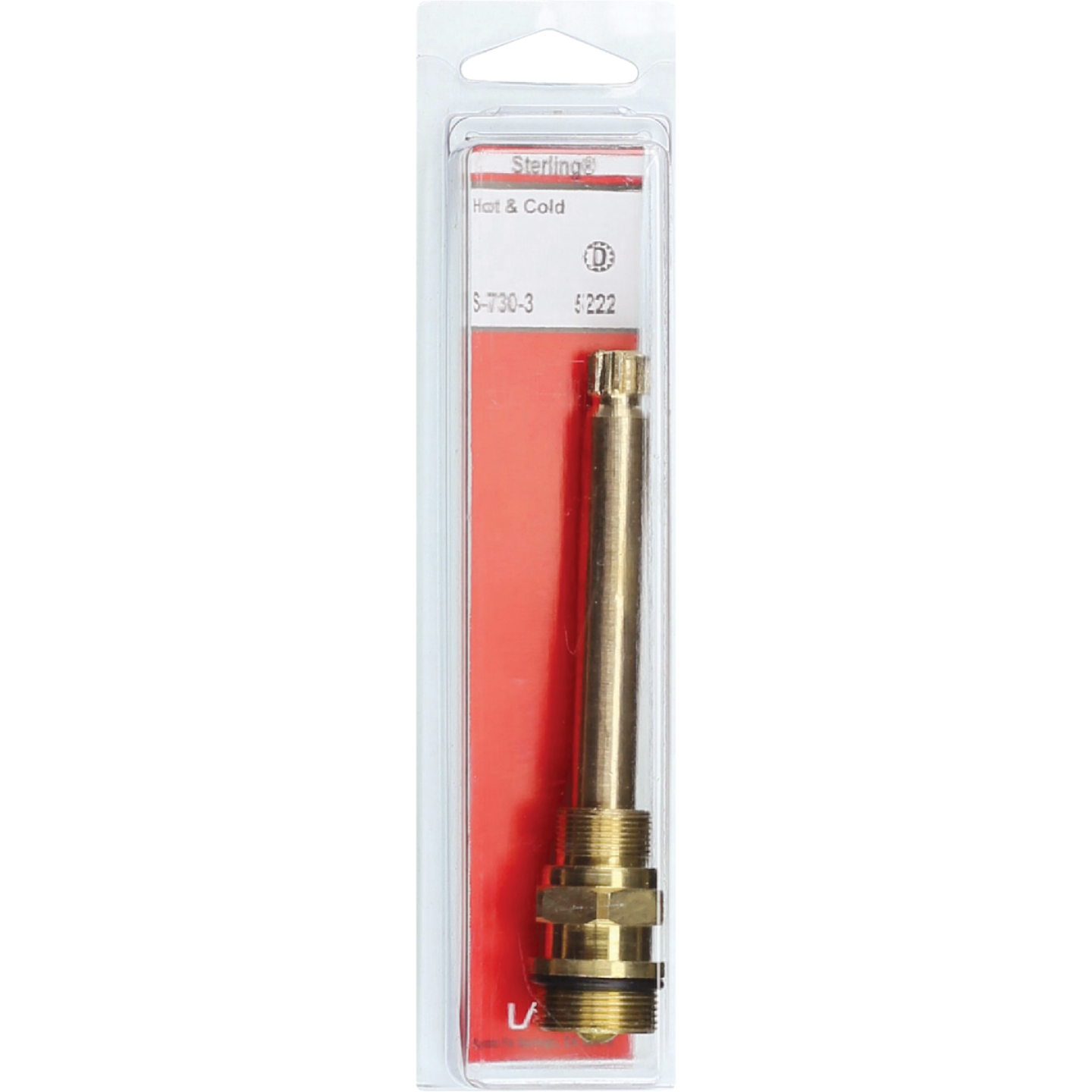 Lasco Sterling No. 5222 Hot/Cold Brass Bathtub Stem Image 2
