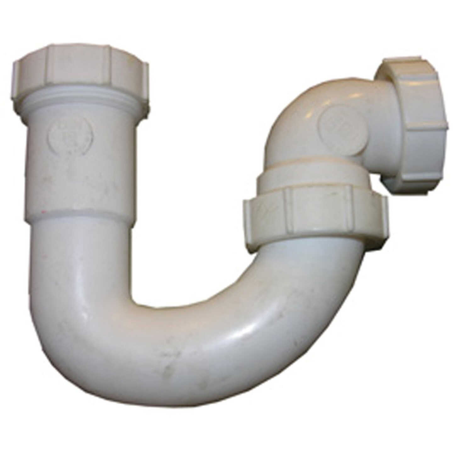 Lasco 1-1/2 In. or 1-1/4 In. White Plastic J-Bend Image 1
