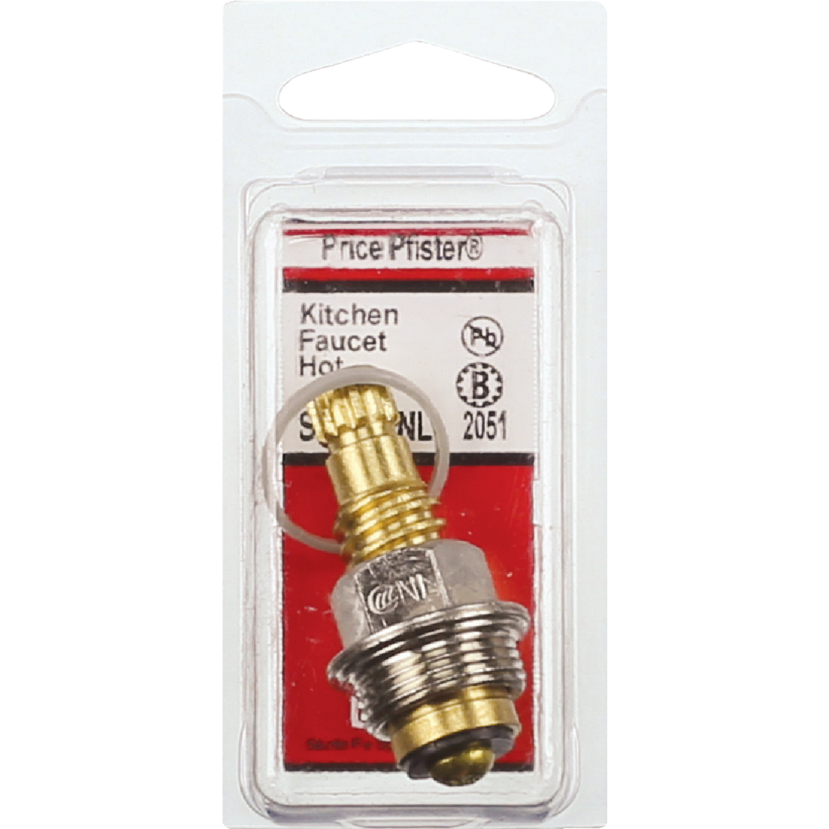 Lasco Hot Water Price Pfister No. 2051 or No. 2052 Faucet Stem Image 2