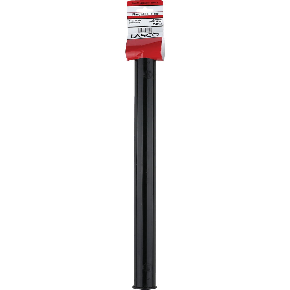 Lasco 1-1/2 In. OD x 16 In. Black Plastic Tailpiece Image 2