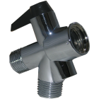 Lasco 1/2 In. Turn Lever Chrome Plastic Shower Diverter Image 1