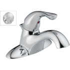 Delta Classic Chrome 1-Handle Lever 4 In. Centerset Bathroom Faucet with Pop-Up Image 1
