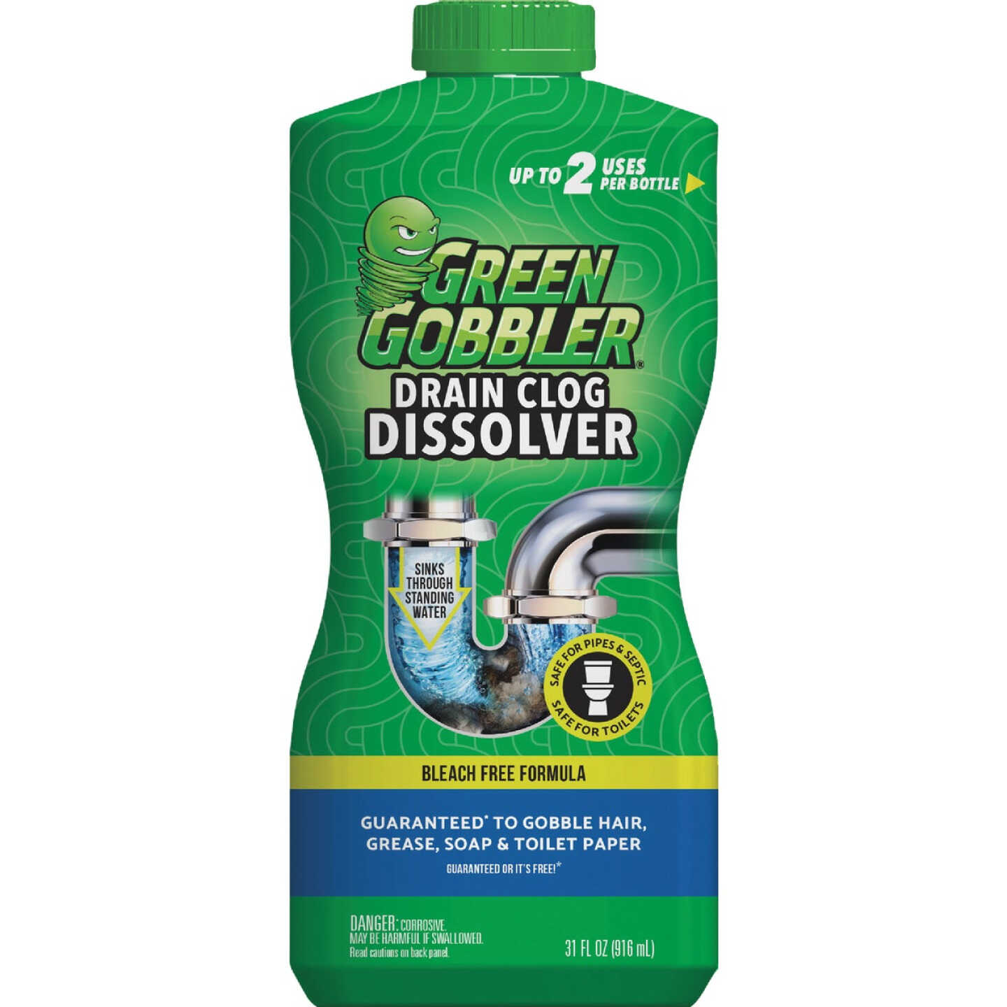 Green Gobbler Dissolve 31 Oz. Drain Opener (2-Uses) Image 1
