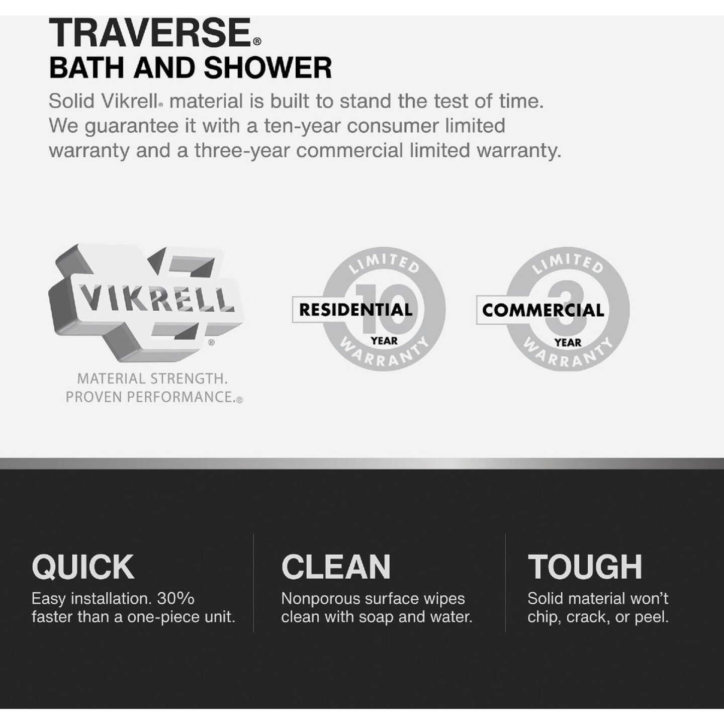 Sterling Traverse 30 In. D. End Wall Set Image 3