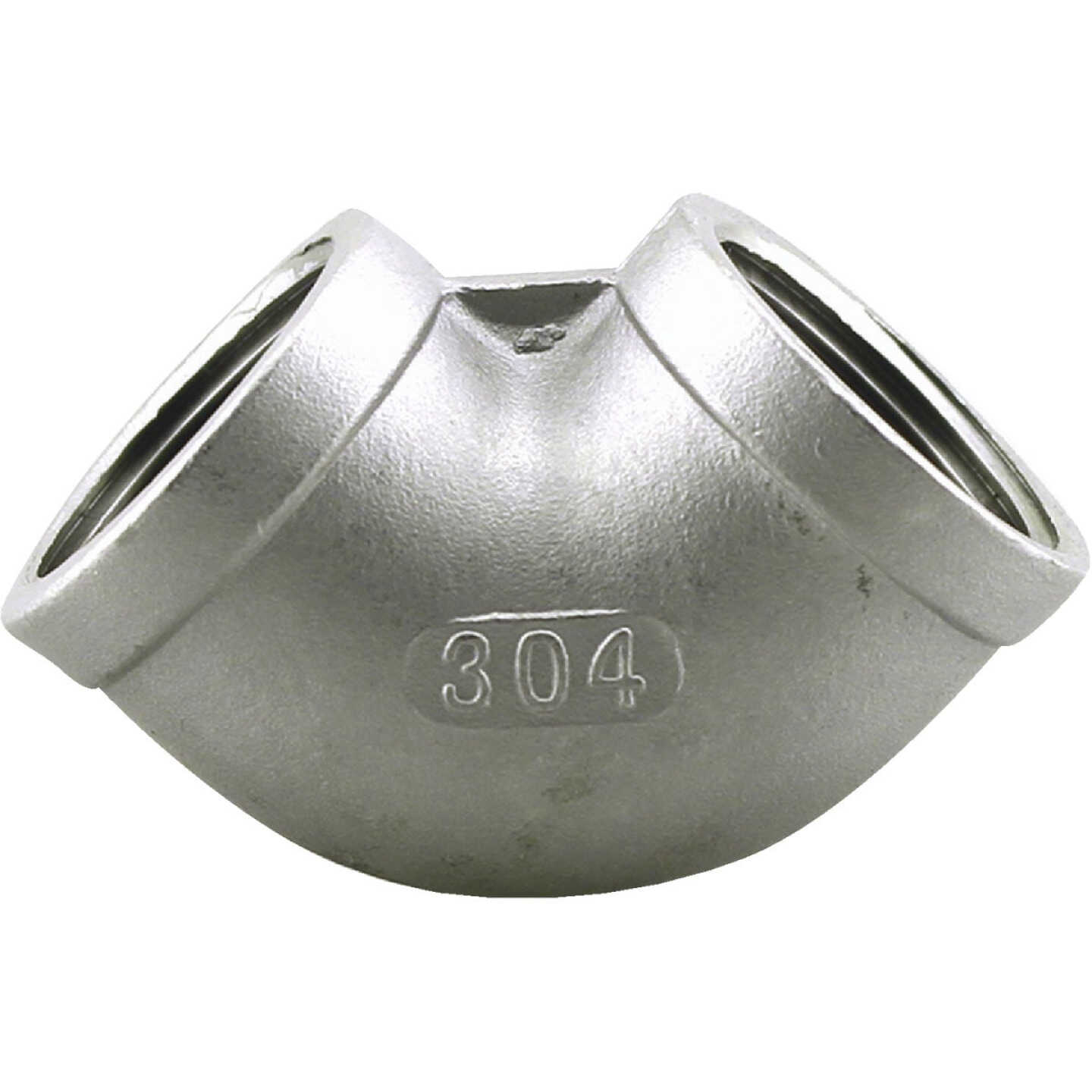 PLUMB-EEZE 3/8 In. FIP 90 Deg. Stainless Steel Elbow (1/4 Bend) Image 1