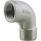 PLUMB-EEZE 1/2 In. FIP 90 Deg. Stainless Steel Street Elbow (1/4 Bend) Image 1
