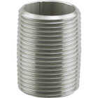PLUMB-EEZE 3/8 In. MIP x Close Stainless Steel Nipple Image 1