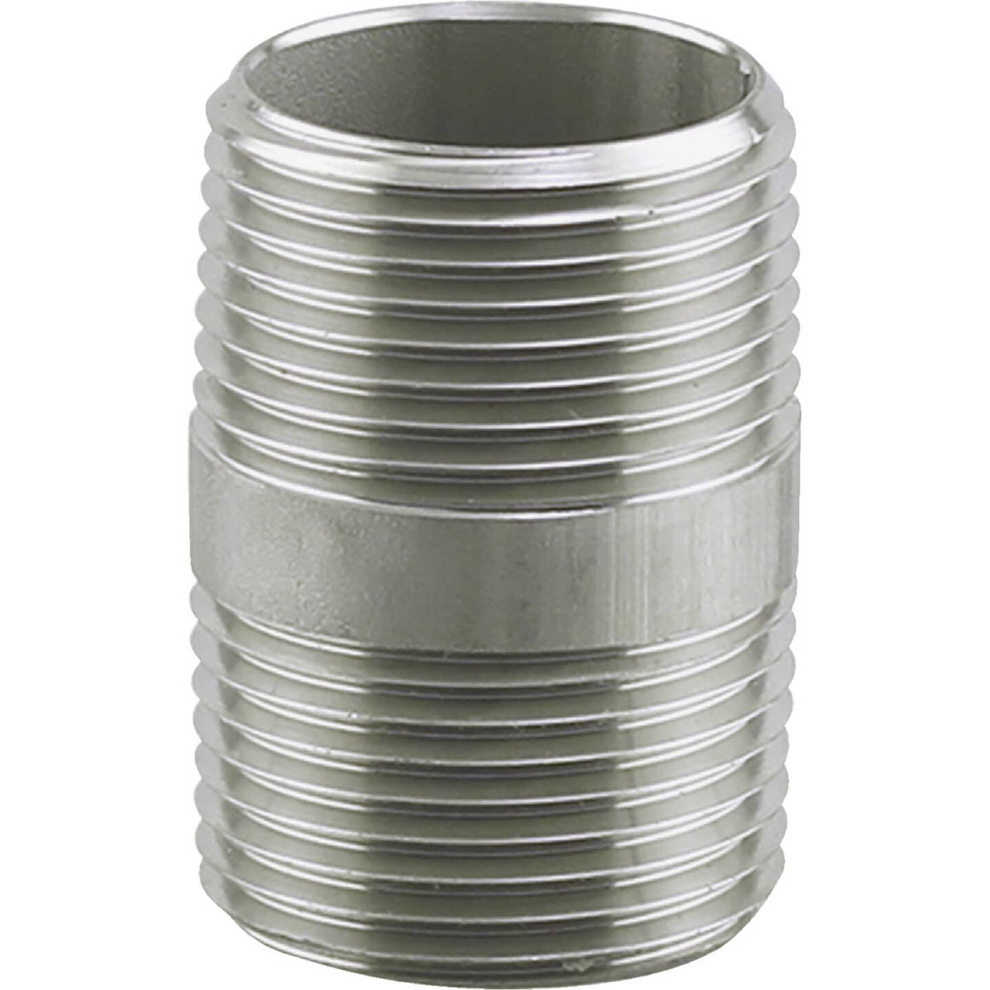 PLUMB-EEZE 3/4 In. MIP x 2 In. Stainless Steel Nipple Image 1