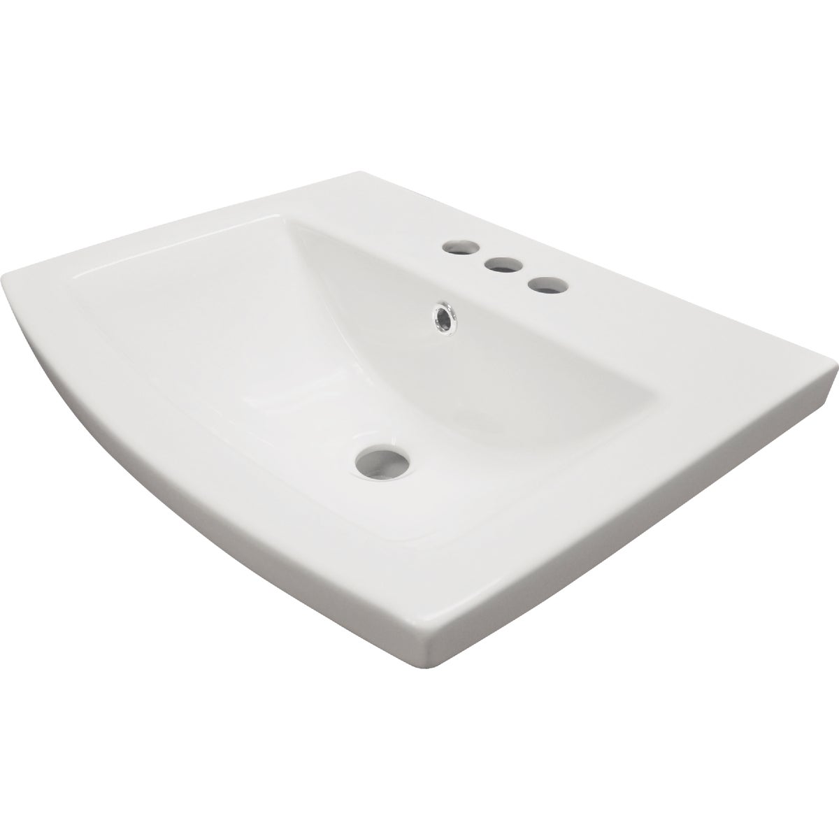 Compass Manufacturing LEHI White Vitreous China Pedestal Sink Bowl Image 3