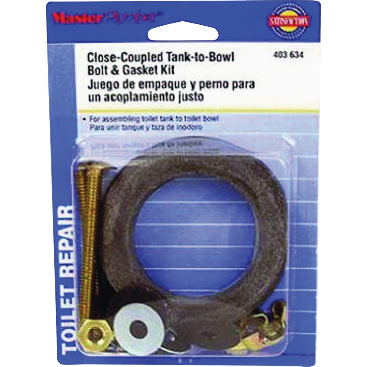Master Plumber Toilet Tank-To-Bowl Bolt/Gasket