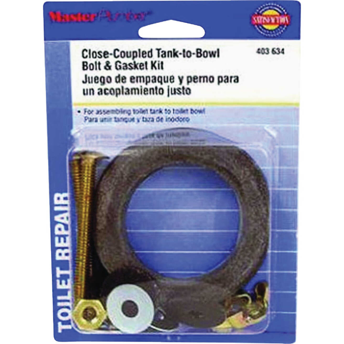 Master Plumber Toilet Tank-To-Bowl Bolt/Gasket Image 1