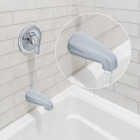 Danco 1/2 In. Slip-Fit Chrome Bathtub Spout Image 2