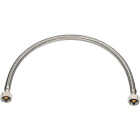 Homewerks 1/2 In. IPS X 1/2 In. IPS X 12 In. Braided Stainless Steel Faucet Supply Line Image 1