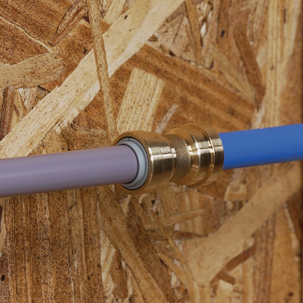 QuickFitting 1/2 In. x 1/2 In. Push-to-Connect Brass Polybutylene Transition (Conversion) Coupling Image 2