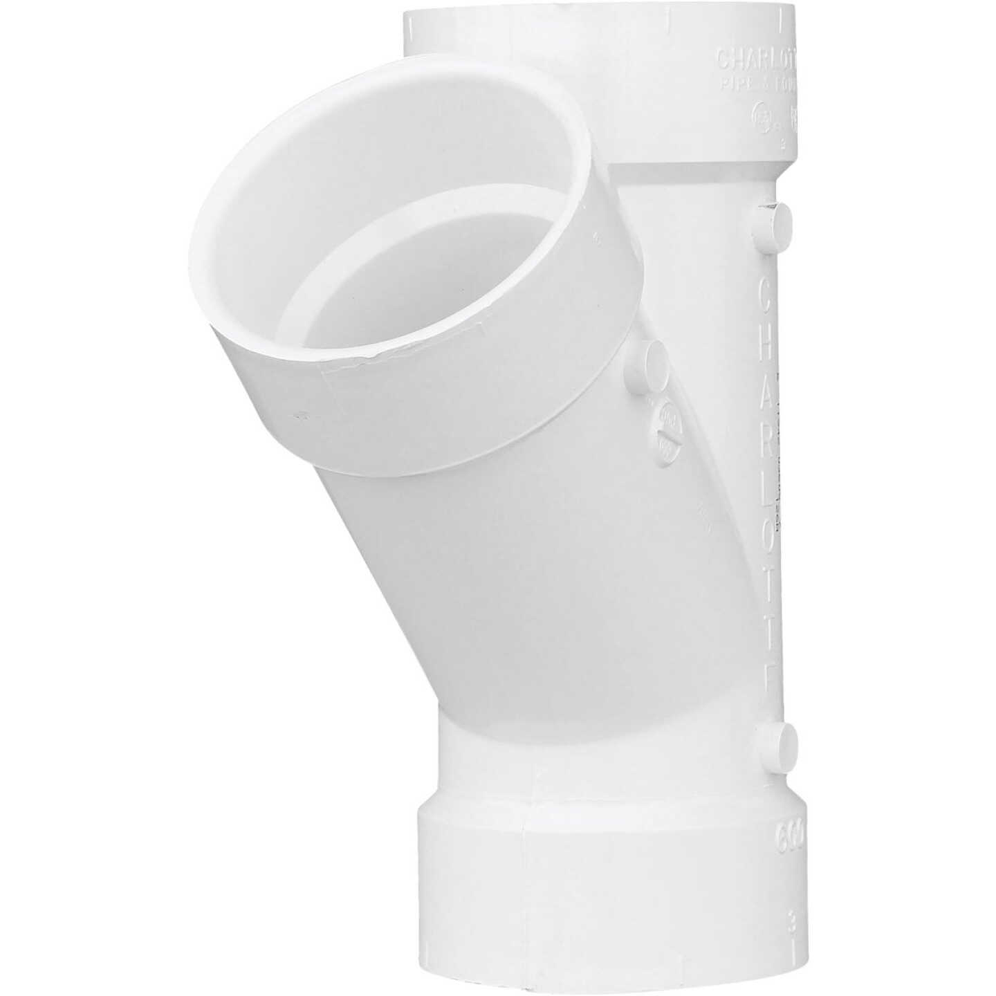 Charlotte Pipe 3 In. Schedule 40 DWV Hub PVC Wye Image 1