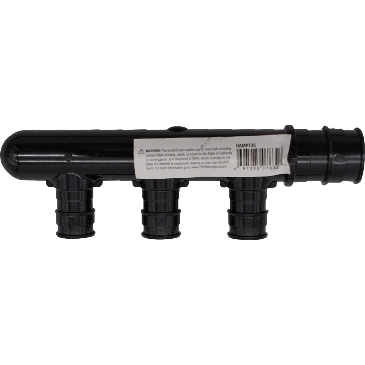 SharkBite 3/4 In. Closed Trunk x 1/2 In. Branches Poly PEX-A 3-Branch Multi Port Tee Fitting Image 2