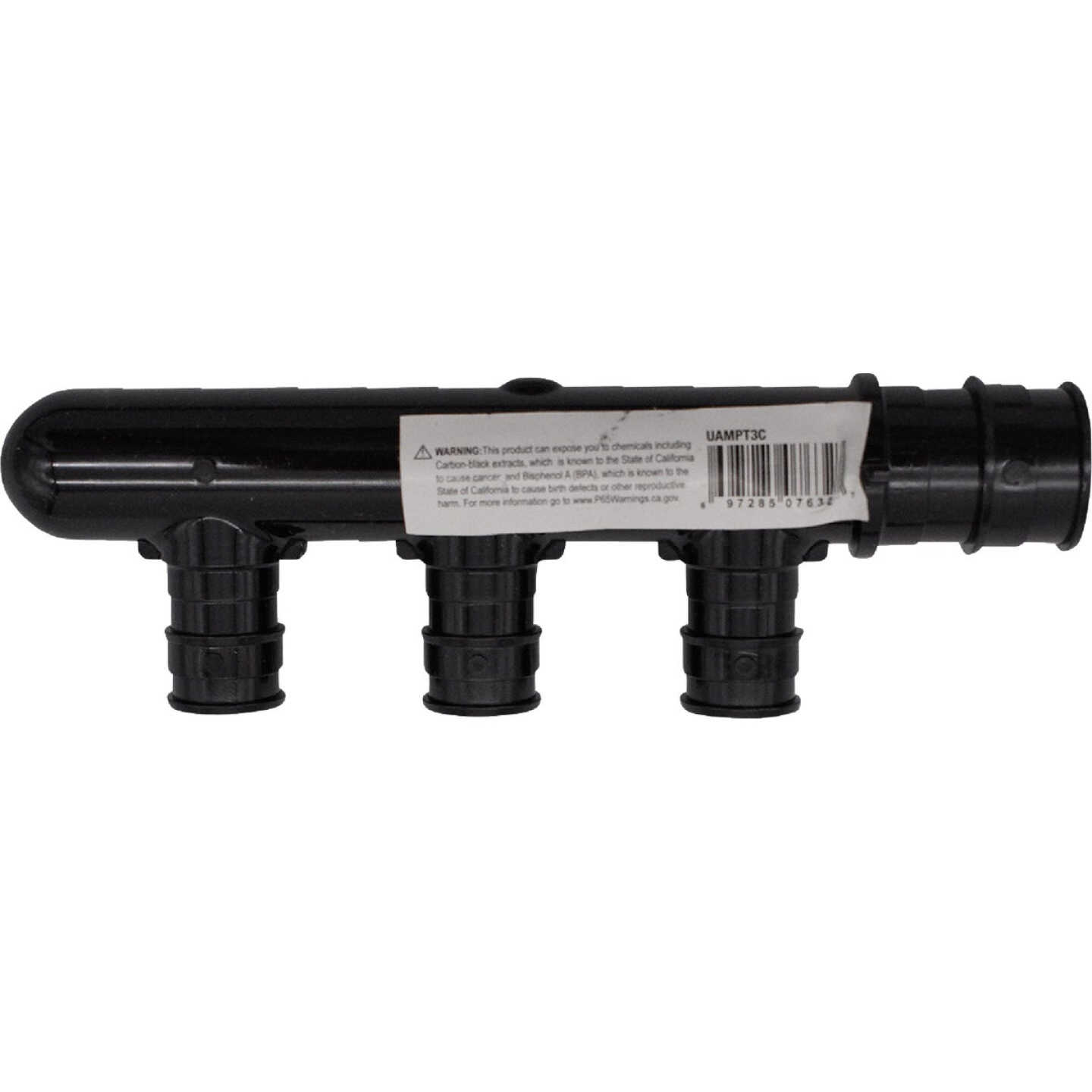 SharkBite 3/4 In. Closed Trunk x 1/2 In. Branches Poly PEX-A 3-Branch Multi Port Tee Fitting Image 2