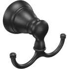Moen Banbury Double Robe Hook, Matte Black Image 1