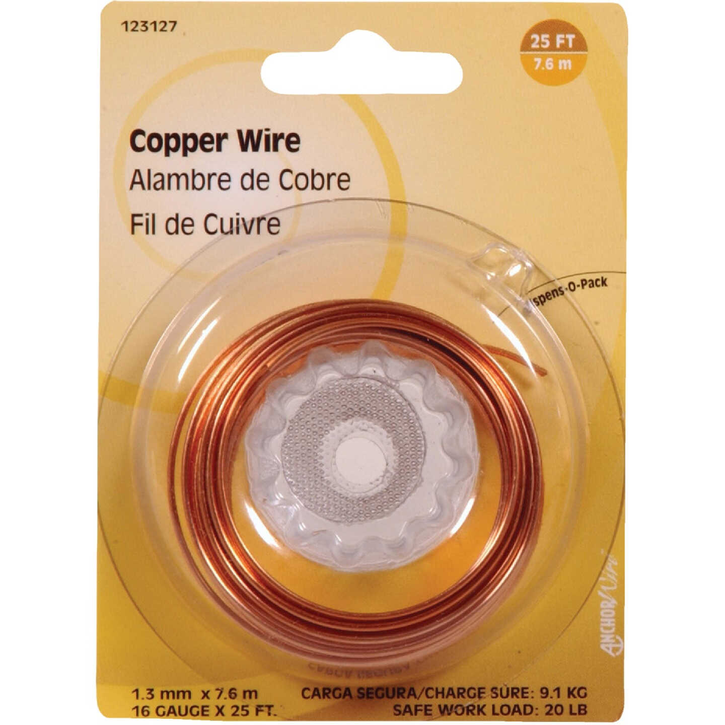 Hillman Anchor Wire 25 Ft. 16 Ga. Copper General Purpose Wire Image 1