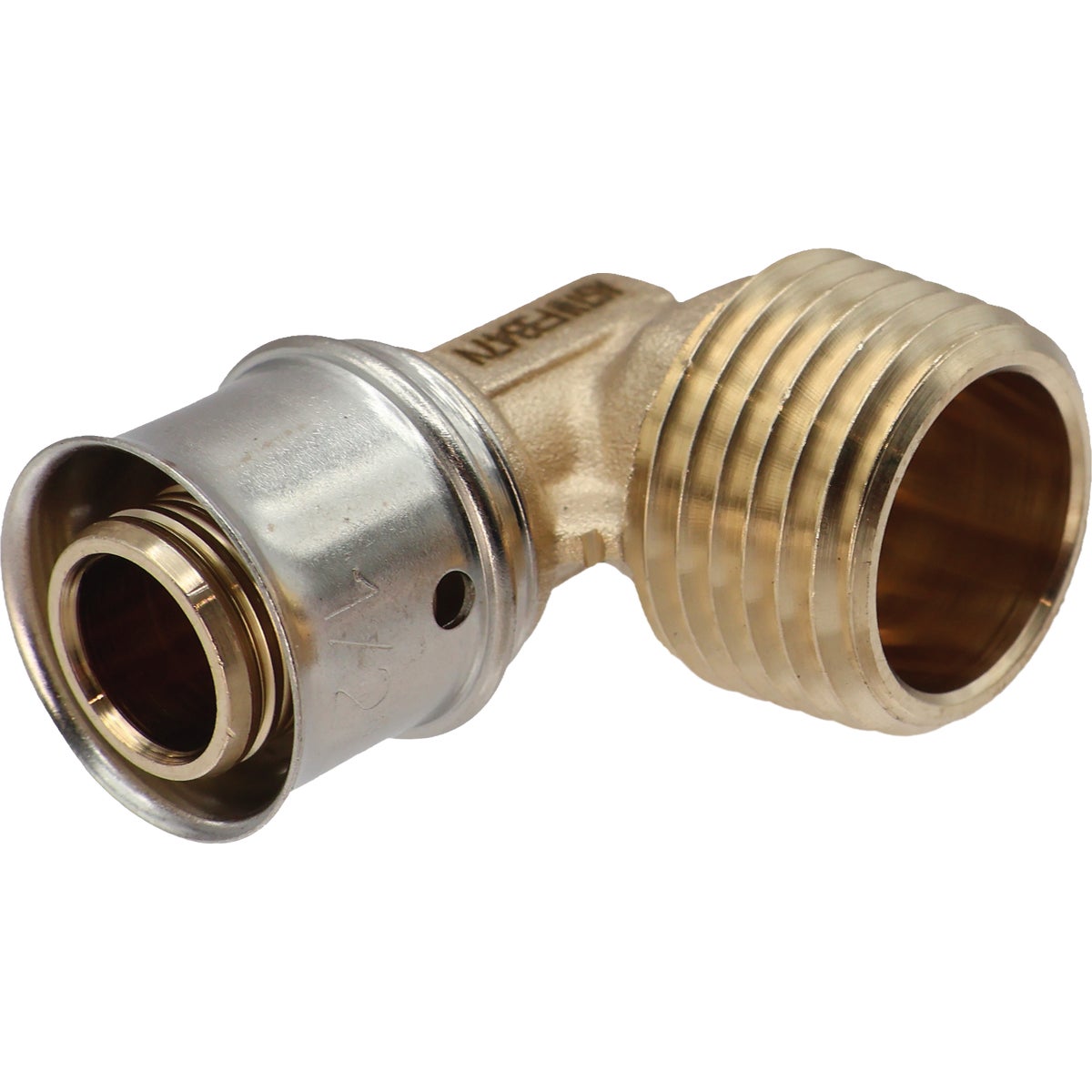 SharkBite 1/2 In. x 1/2 In. MNPT PEX Press Brass Adapter Elbow