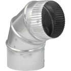 Imperial 24 Ga. 4 In. Round Galvanized Adjustable Elbow Image 1