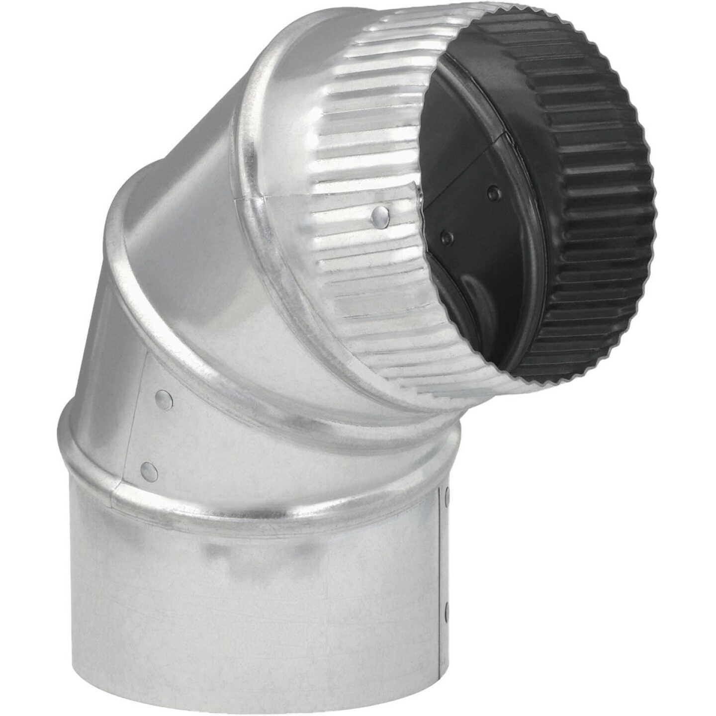 Imperial 24 Ga. 4 In. Round Galvanized Adjustable Elbow Image 1