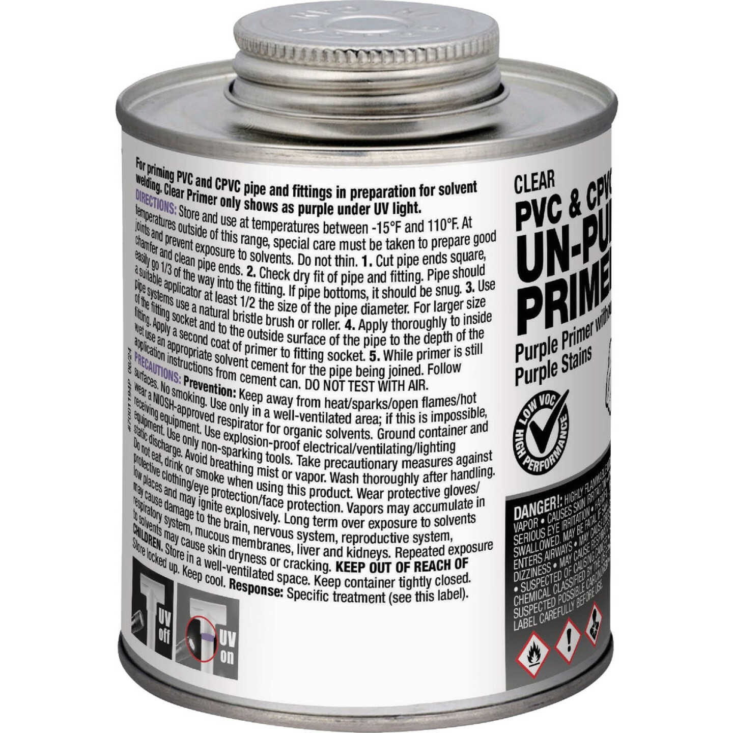Hercules 16 Oz. PVC & CPVC Un-Purple Primer Image 2