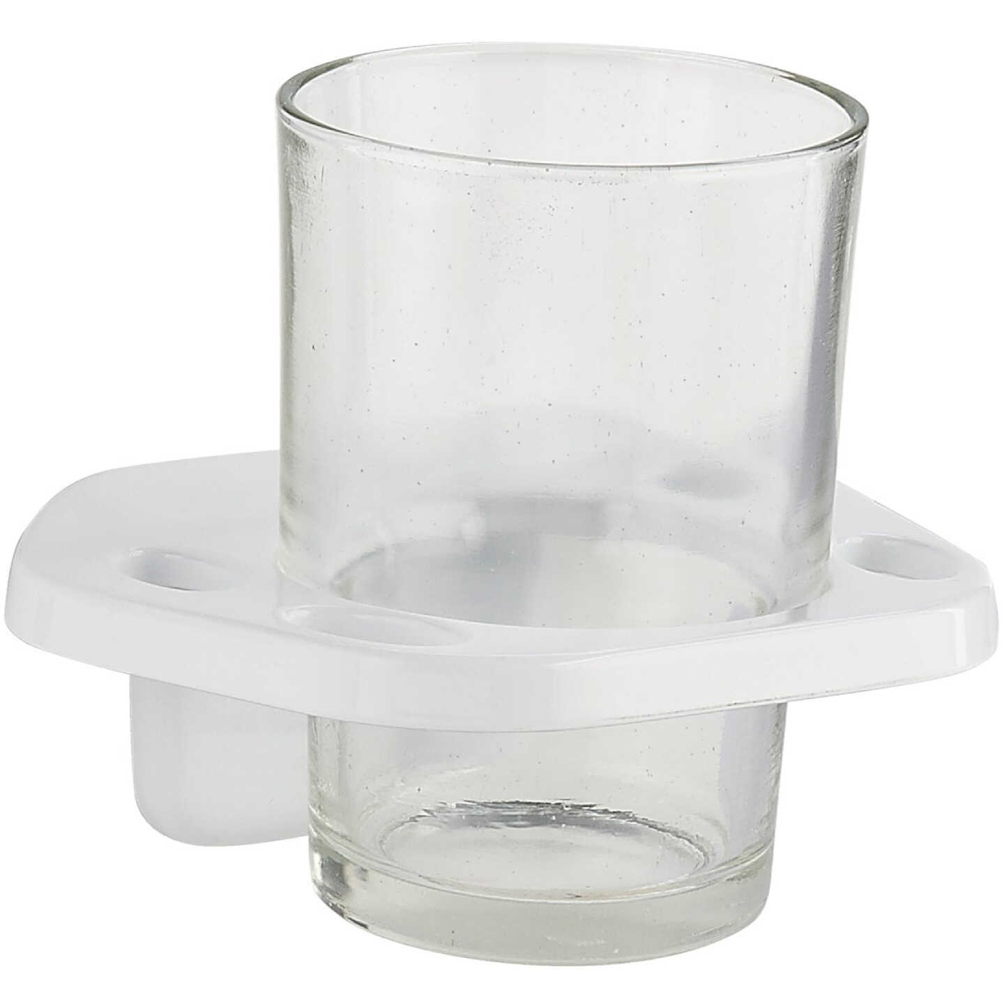 Home Impressions Vista White Toothbrush Holder Image 1