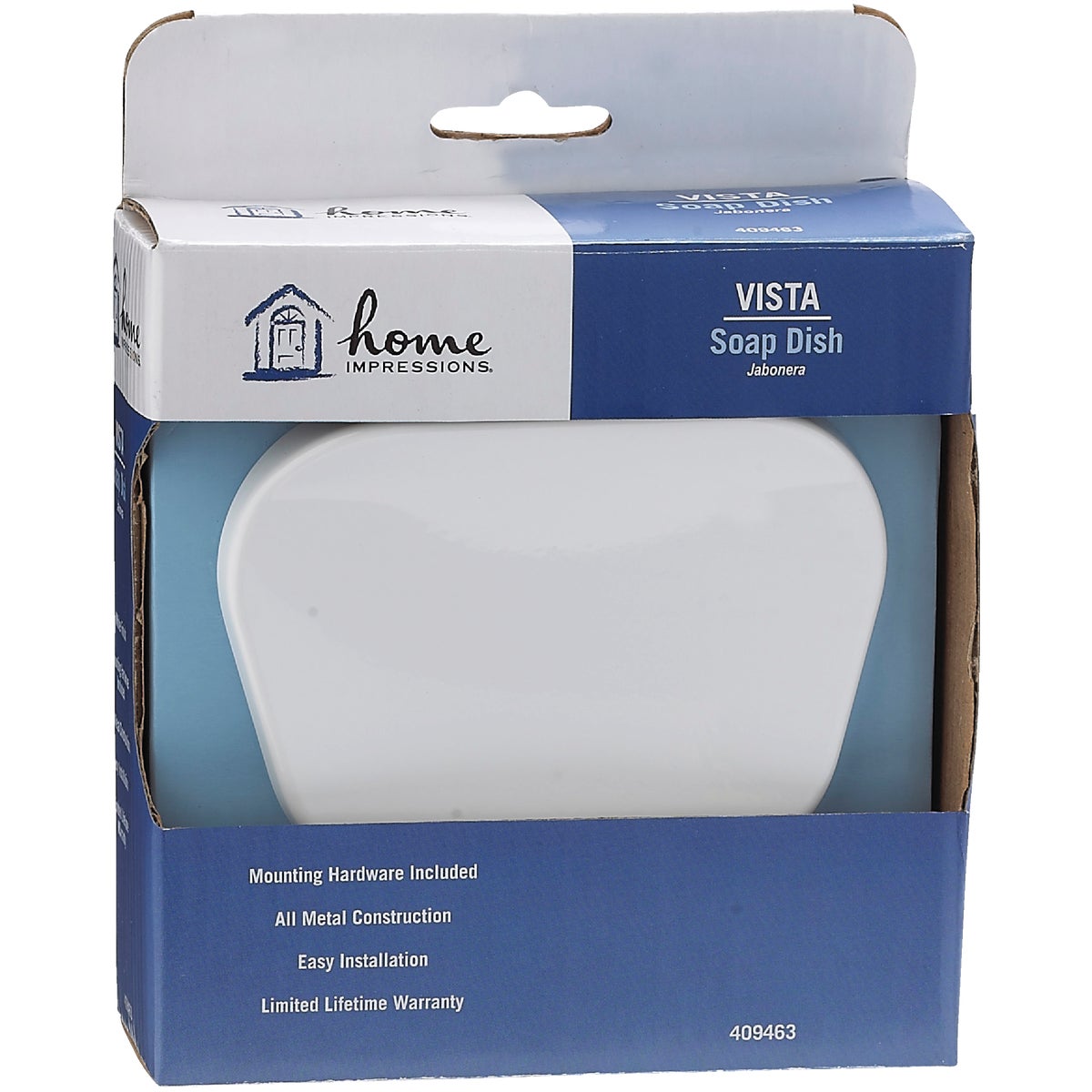 Home Impressions Vista White Soap Dish Image 2