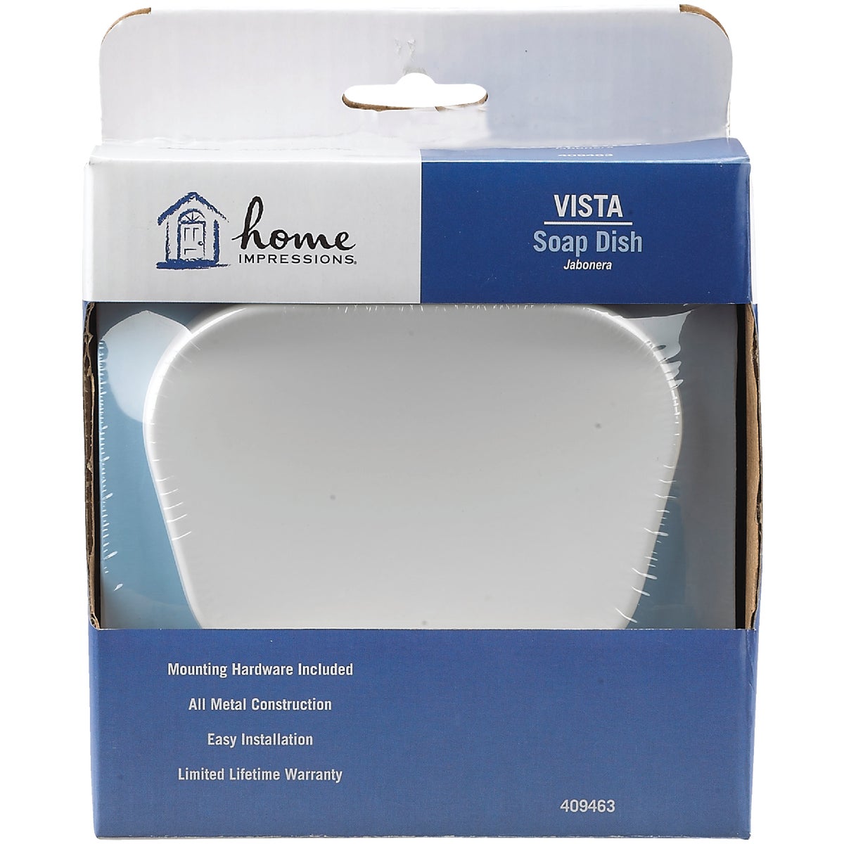 Home Impressions Vista White Soap Dish Image 4