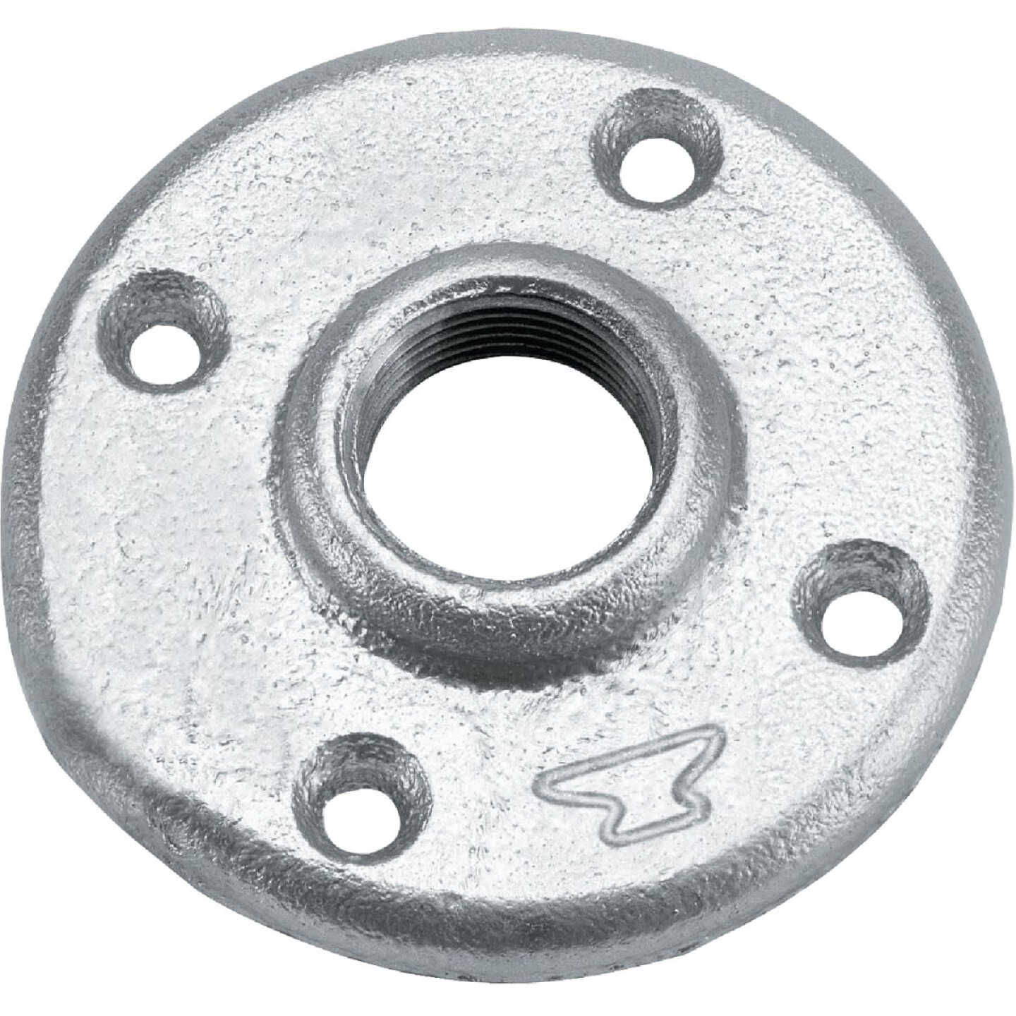Anvil 1-1/4 In. Malleable Iron Galvanized Floor Flange Image 1