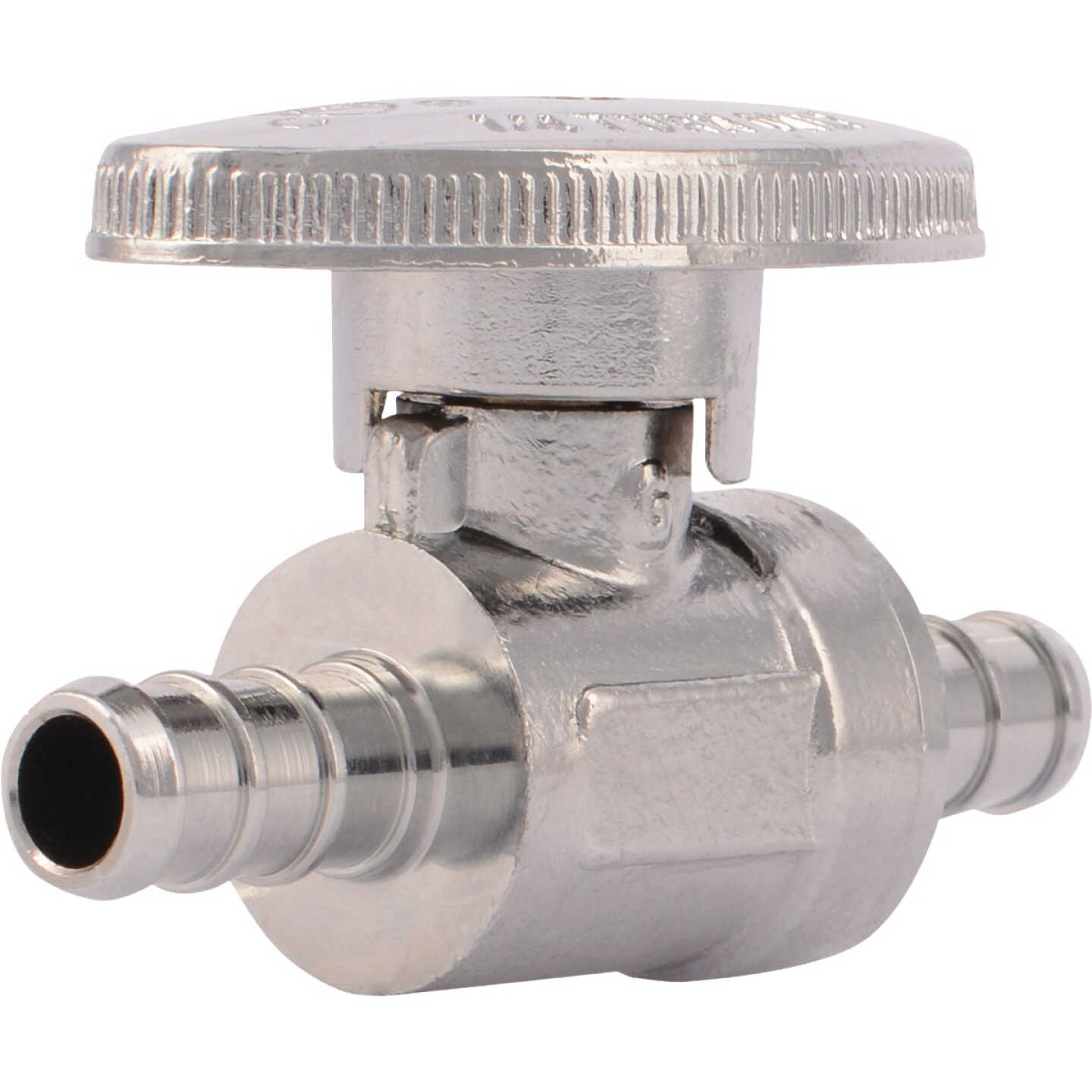 SharkBite 3/8 In. Barb PEX-B Quarter Turn Stop Straight Valve Image 1