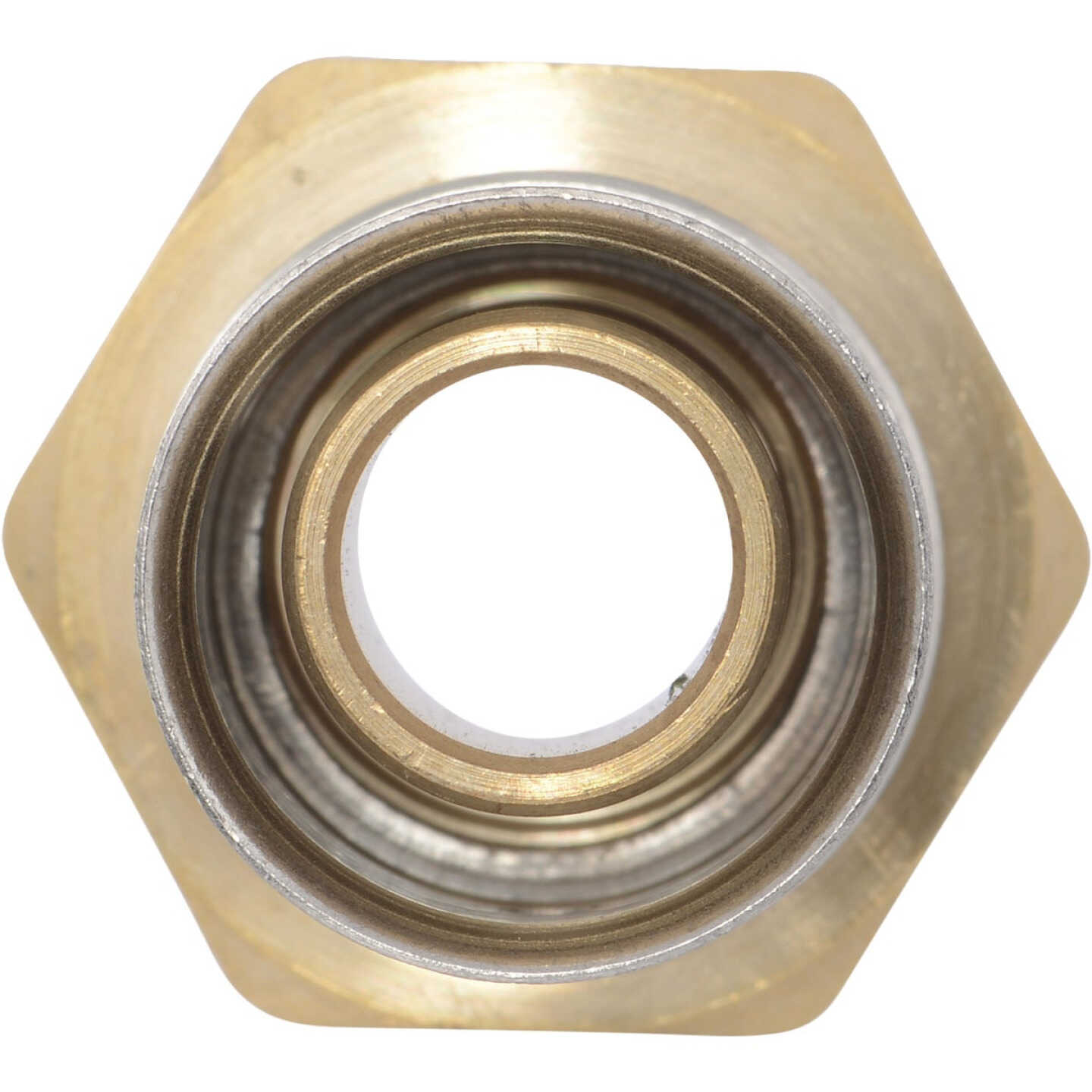 SharkBite 1/2 In. x 3/4 In. FNPT PEX Press Brass Adapter Image 3