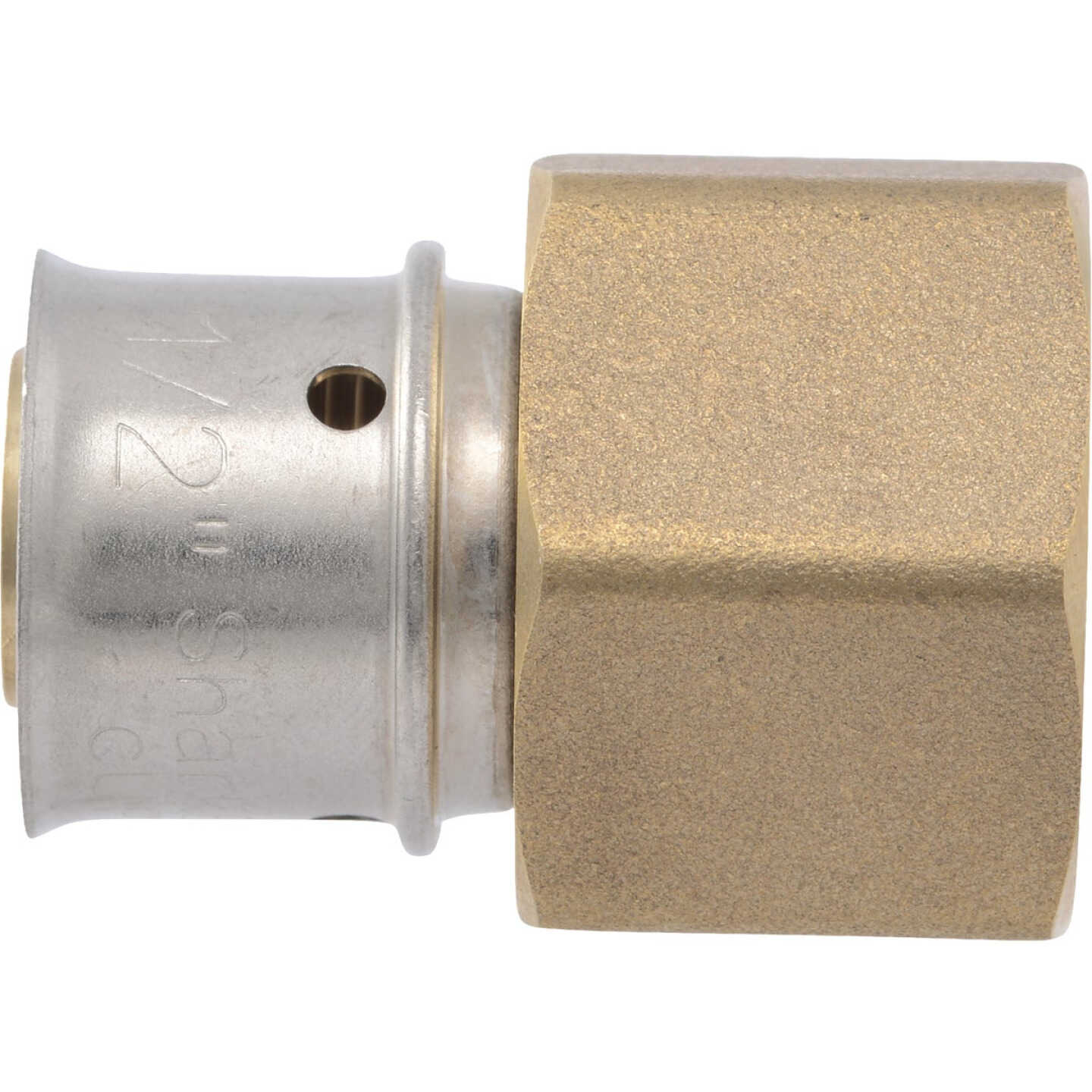 SharkBite 1/2 In. x 3/4 In. FNPT PEX Press Brass Adapter Image 4