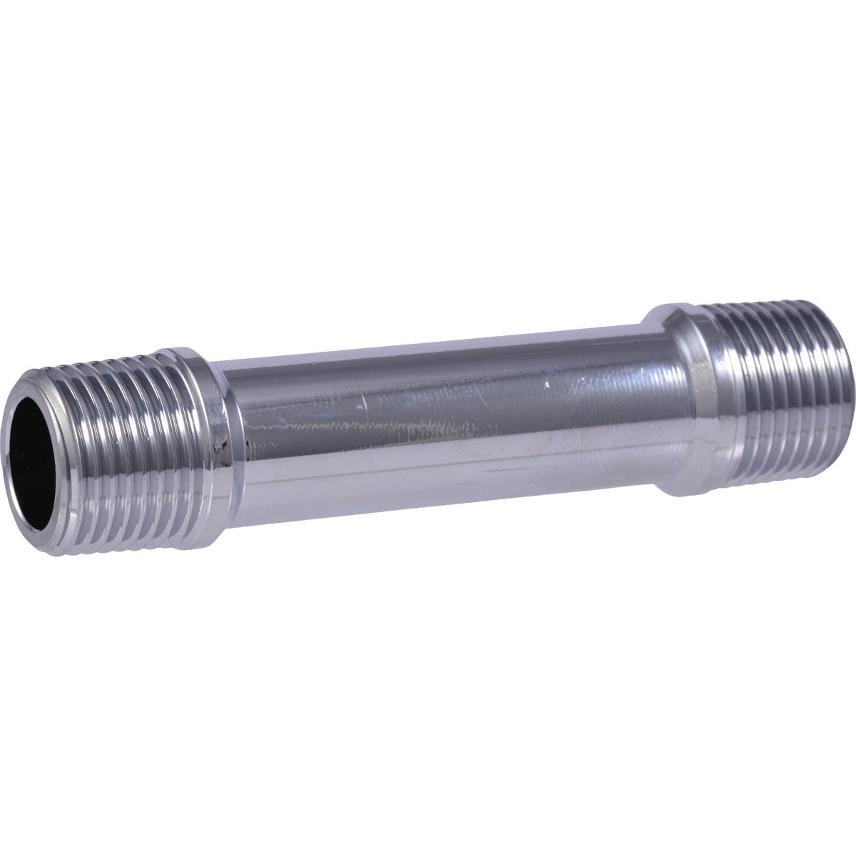 SharkBite 3/8 In. MIP x 3 In. Chrome-Plated Brass Pipe Nipple