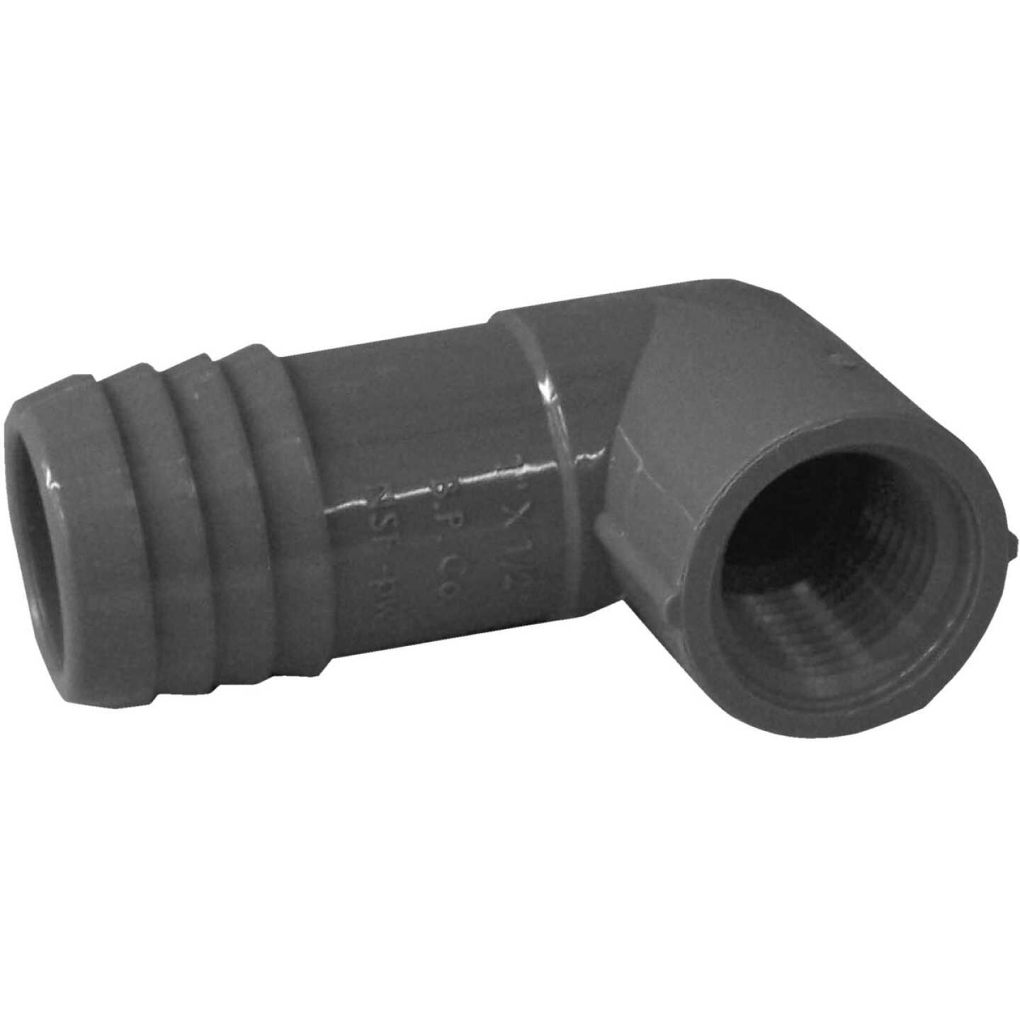 Boshart 1 In. x 1/2 In. FIP 90 Deg. Reducing Polypropylene Insert Elbow (1/4 Bend) Image 1