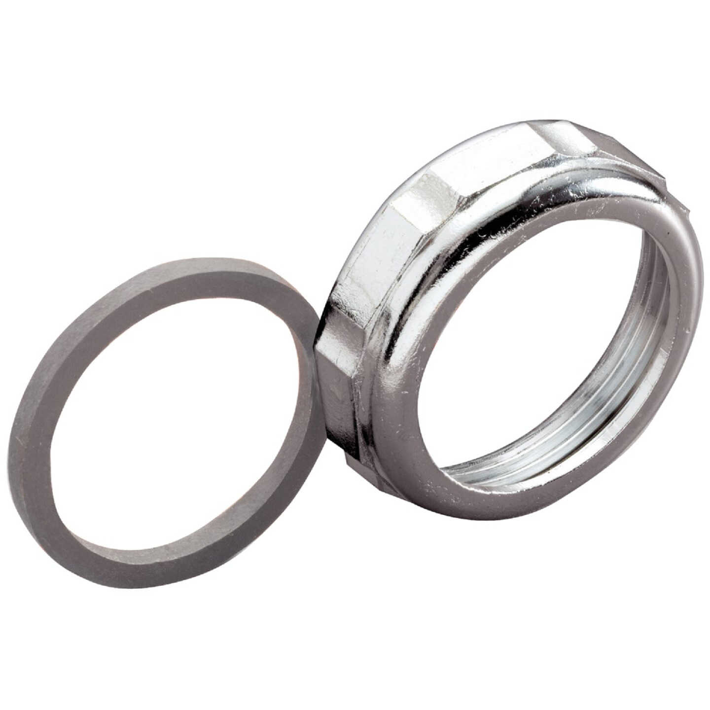 Do it Best 1-1/4 In. x 1-1/4 In. Die-Cast Slip Joint Nut and Washer Image 1