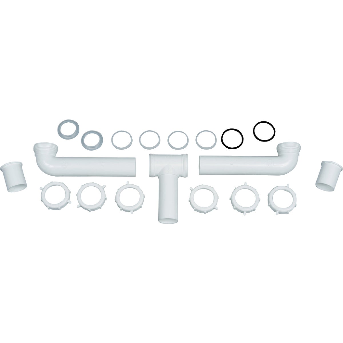 Oatey 1-1/2 In. x 16 In. White Polypropylene Center Outlet Waste