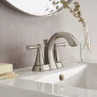 American Standard Chancellor 2-Handle Lever 4 In. Centerset Bathroom Faucet with Pop-Up, Brushed Nickel Image 2