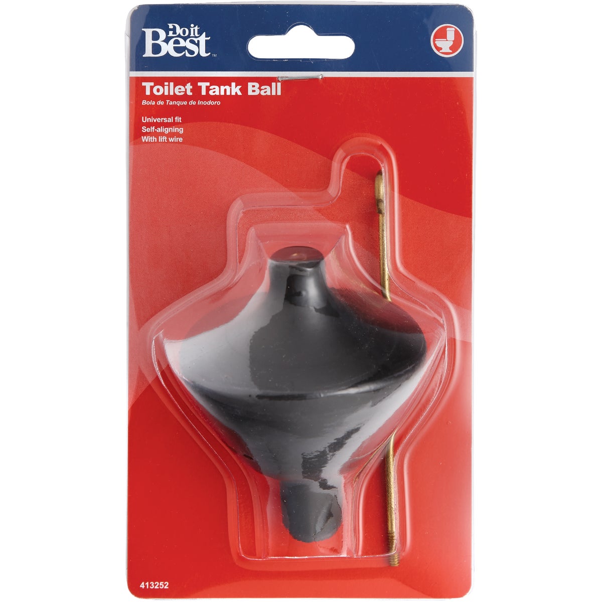 Do it Best Black Rubber Tank Ball Image 2